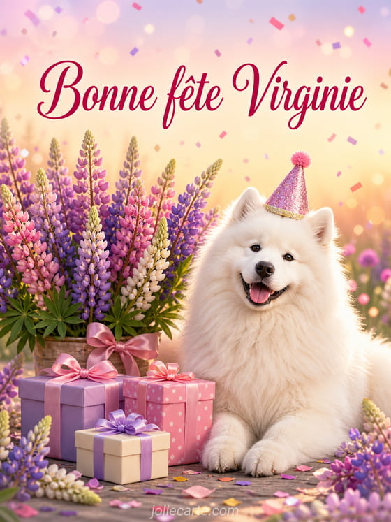 Carte bonne fĂȘte Virginie