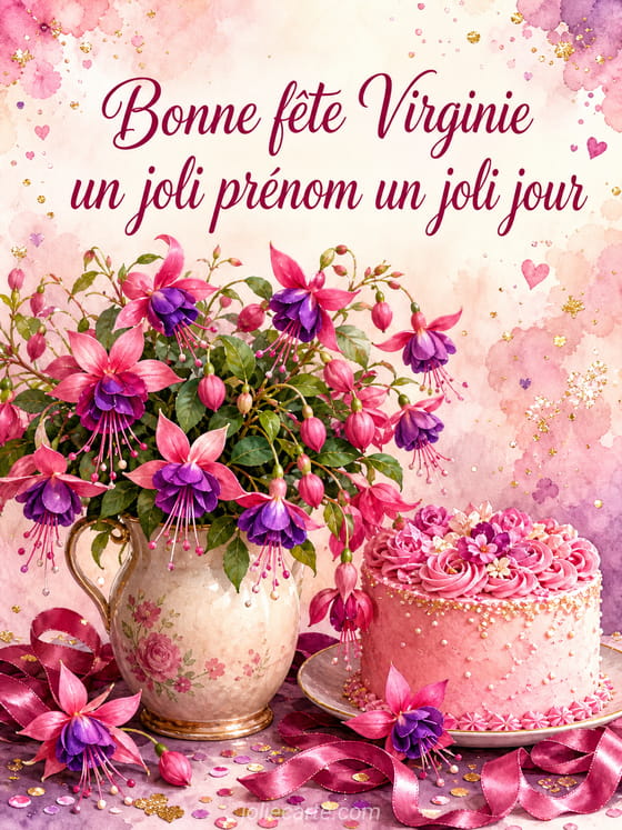 Carte bonne fĂȘte Virginie