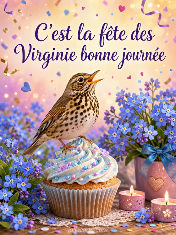 Carte bonne fĂȘte Virginie