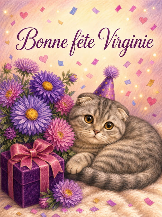 Carte bonne fĂȘte Virginie