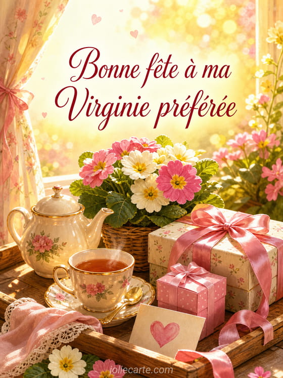 Carte bonne fĂȘte Virginie