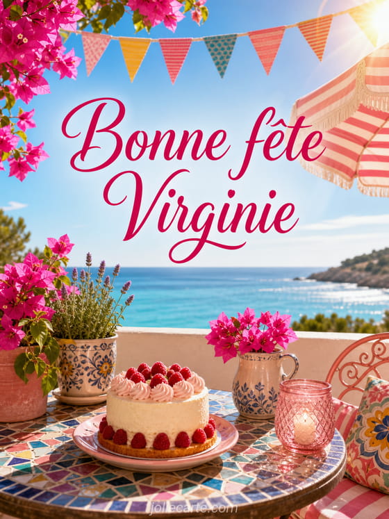 Carte bonne fĂȘte Virginie