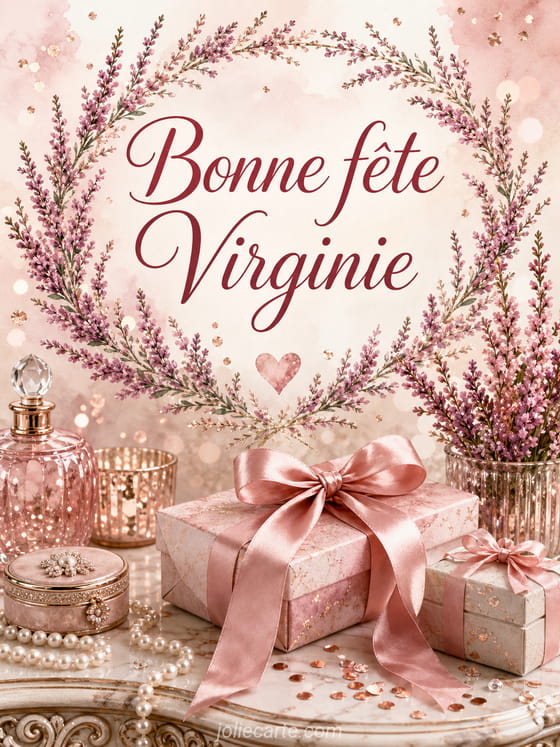 Carte bonne fĂȘte Virginie