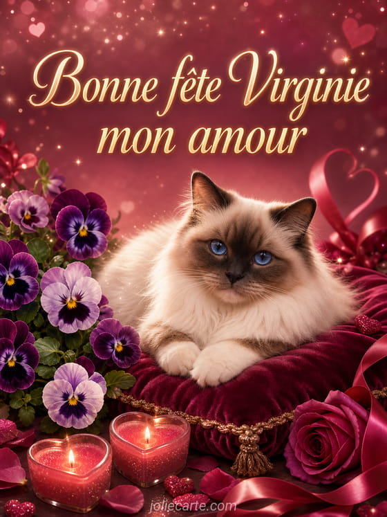 Carte bonne fĂȘte Virginie