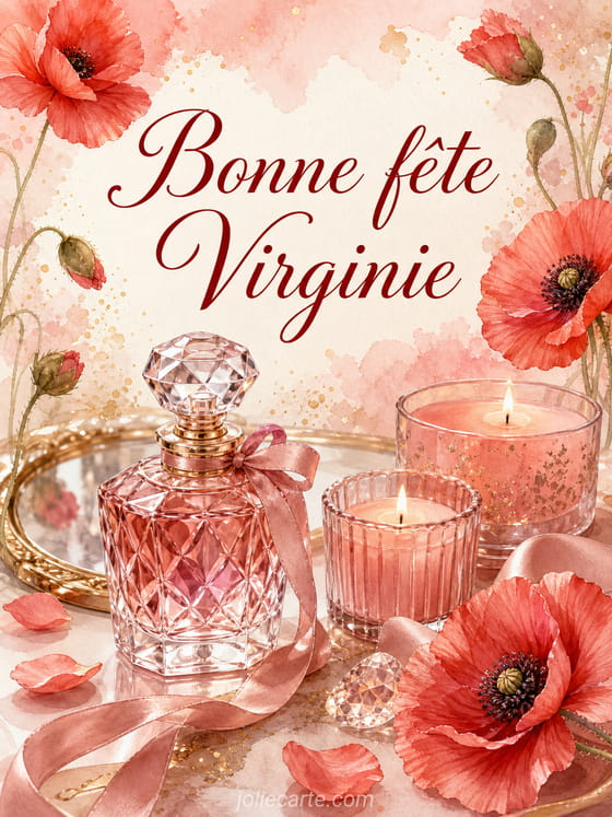Carte bonne fĂȘte Virginie