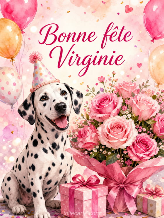 Carte bonne fĂȘte Virginie