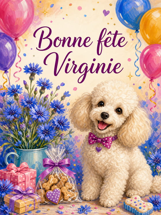 Carte bonne fĂȘte Virginie