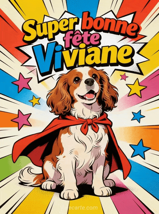 Bonne fête Viviane - Viviane gif bonne fete gratuit