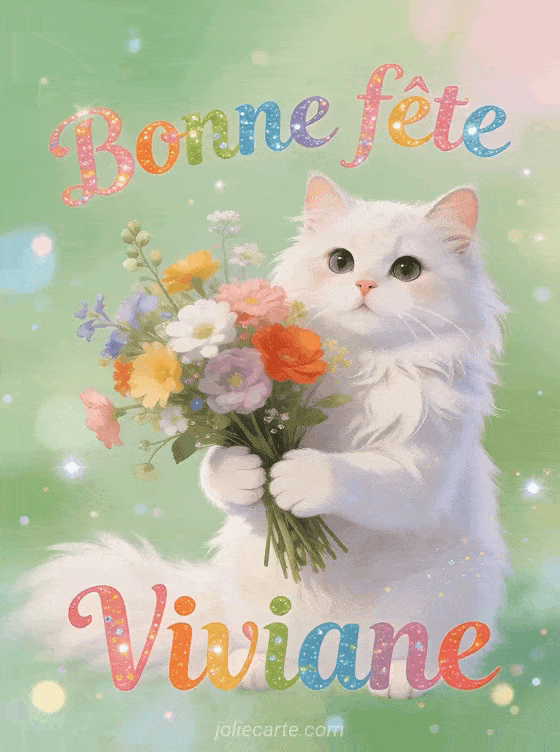 Bonne fête Viviane - Viviane gif bonne fete