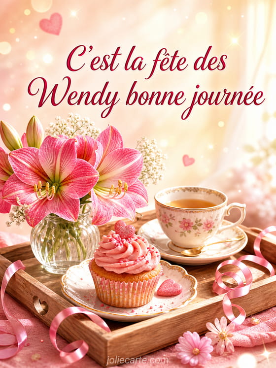 Carte bonne fĂȘte Wendy