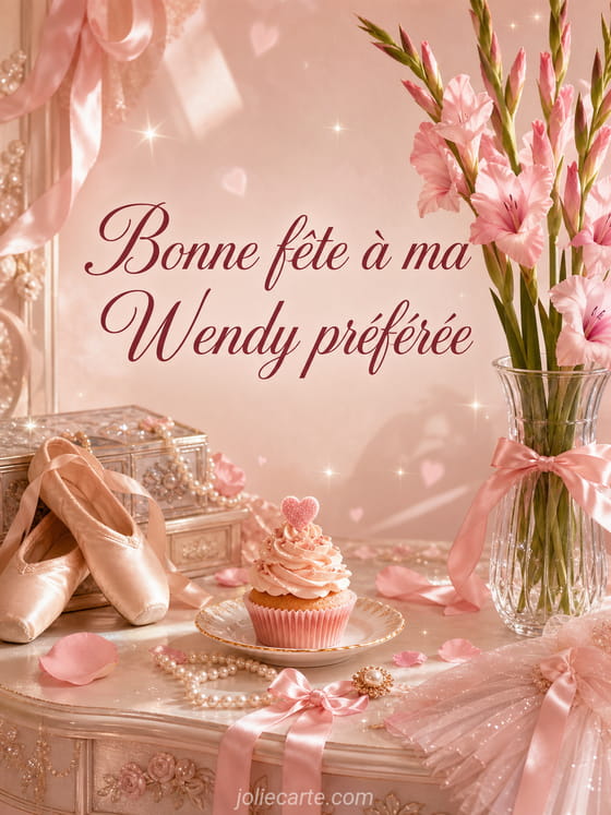 Carte bonne fĂȘte Wendy