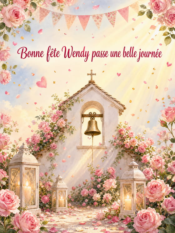 Carte bonne fĂȘte Wendy