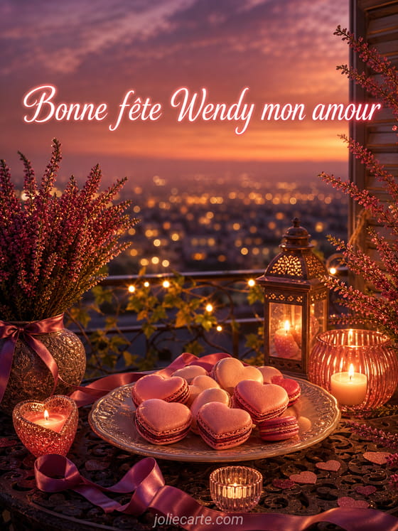 Carte bonne fĂȘte Wendy