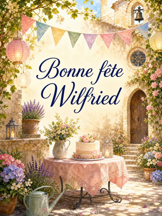 Carte bonne fĂȘte Wilfried