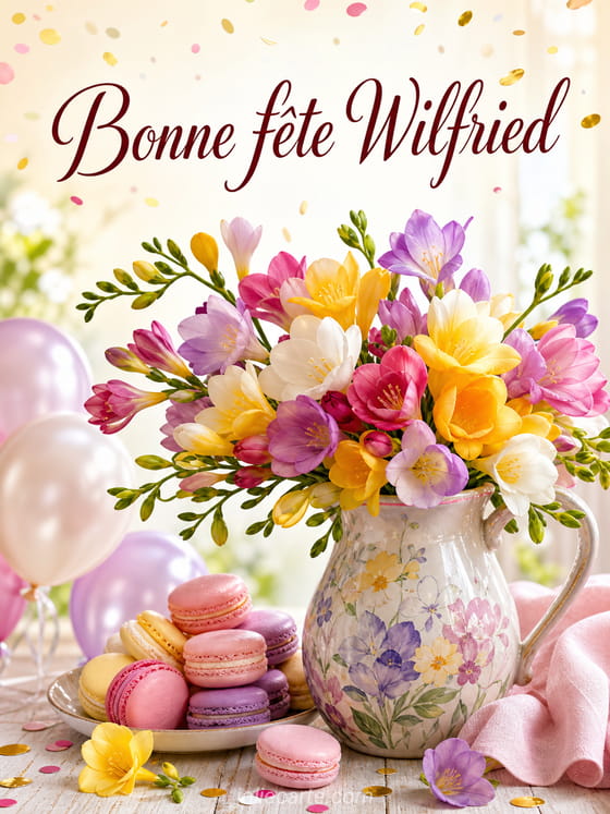 Carte bonne fĂȘte Wilfried
