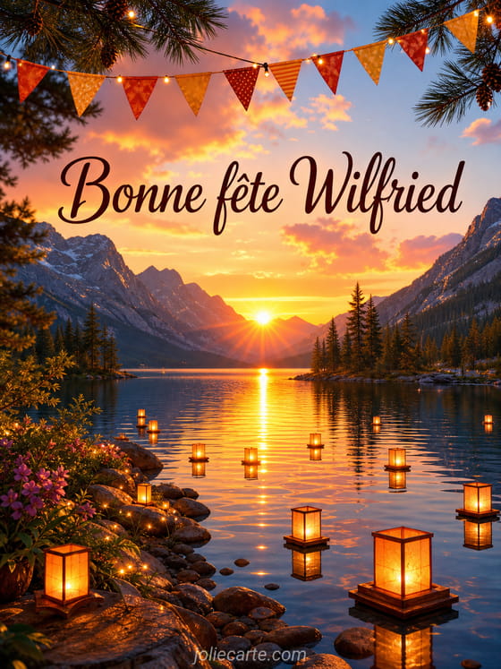 Carte bonne fĂȘte Wilfried