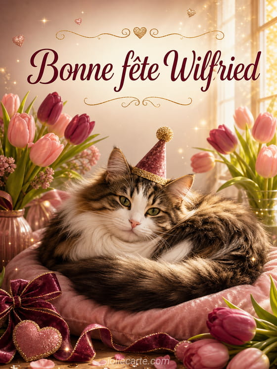 Carte bonne fĂȘte Wilfried