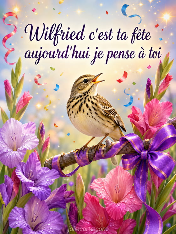 Carte bonne fĂȘte Wilfried