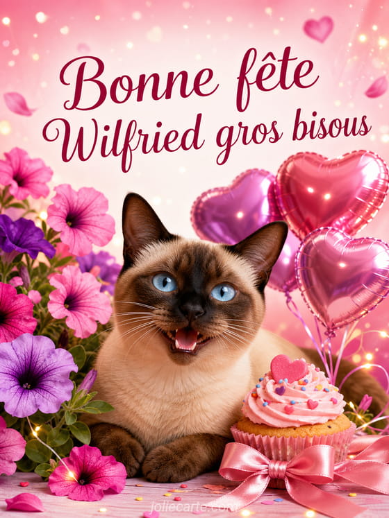 Carte bonne fĂȘte Wilfried