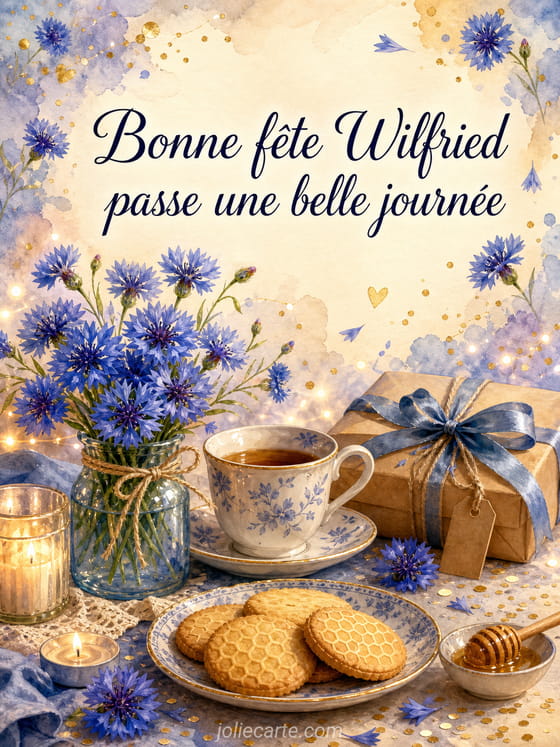 Carte bonne fĂȘte Wilfried