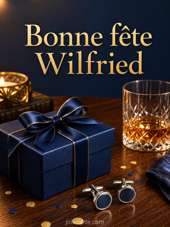 Carte bonne fĂȘte Wilfried