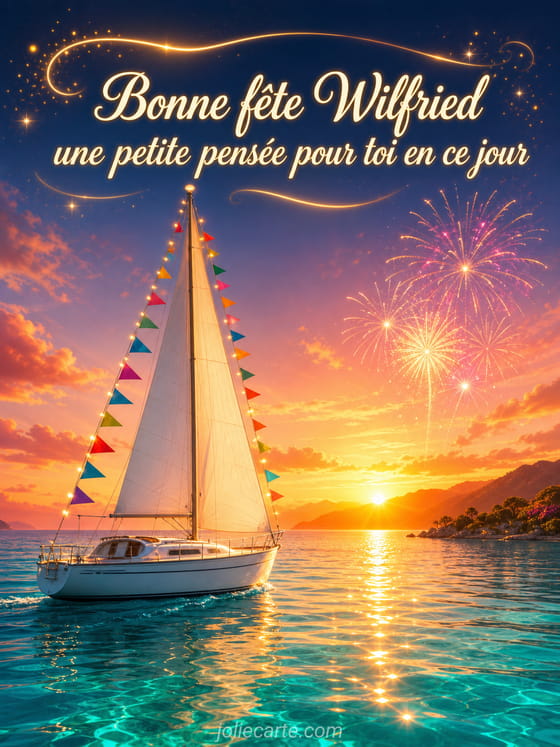 Carte bonne fĂȘte Wilfried