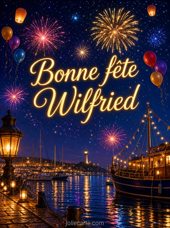 Carte bonne fĂȘte Wilfried