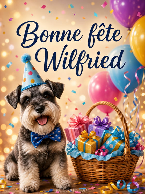 Carte bonne fĂȘte Wilfried