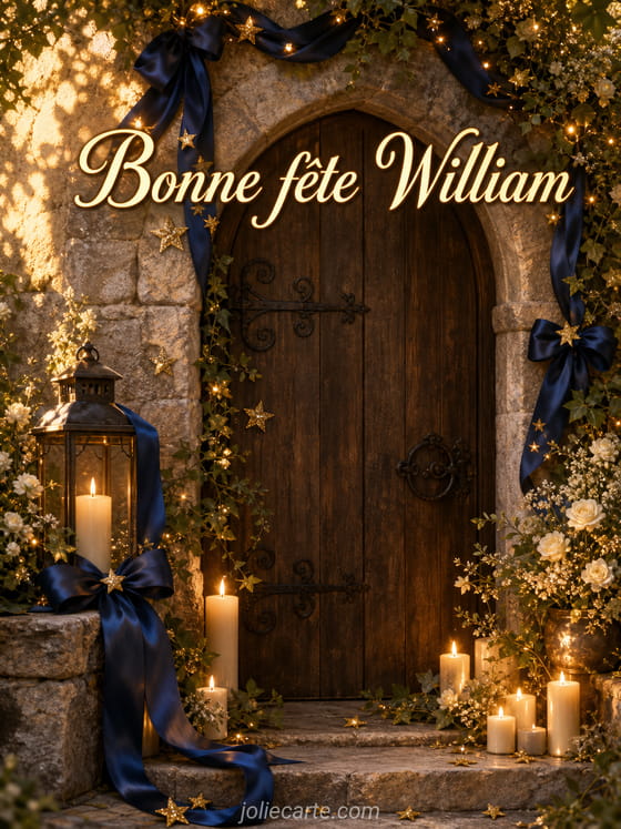 Carte bonne fête William