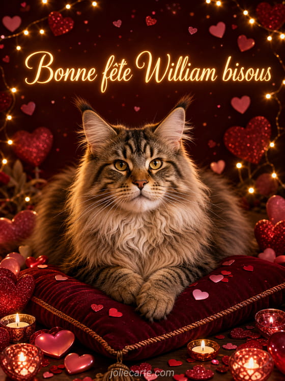 Carte bonne fête William