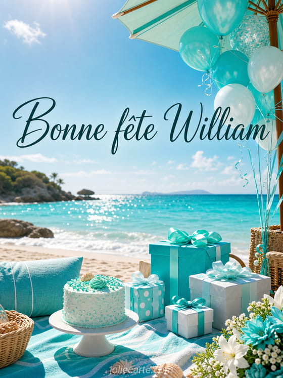Carte bonne fête William
