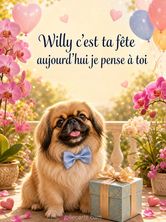Carte bonne fĂȘte Willy