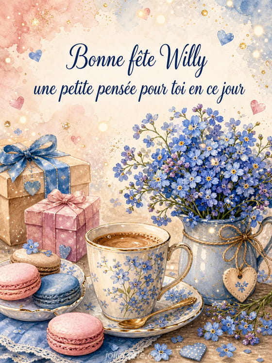 Carte bonne fĂȘte Willy