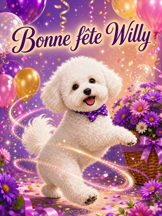 Carte bonne fĂȘte Willy