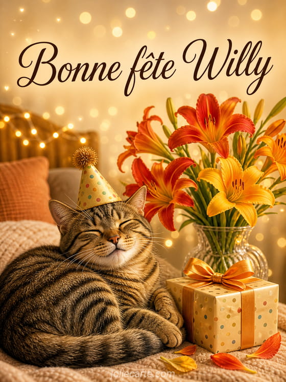Carte bonne fĂȘte Willy