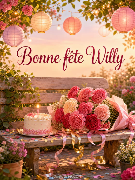 Carte bonne fĂȘte Willy
