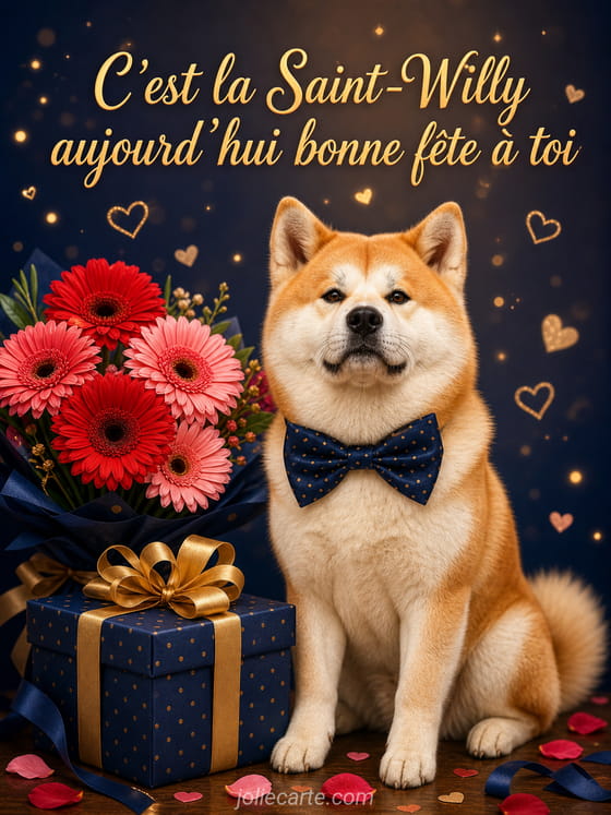 Carte bonne fĂȘte Willy