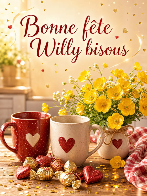 Carte bonne fĂȘte Willy