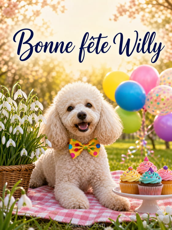 Carte bonne fĂȘte Willy