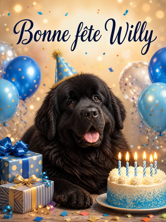 Carte bonne fĂȘte Willy