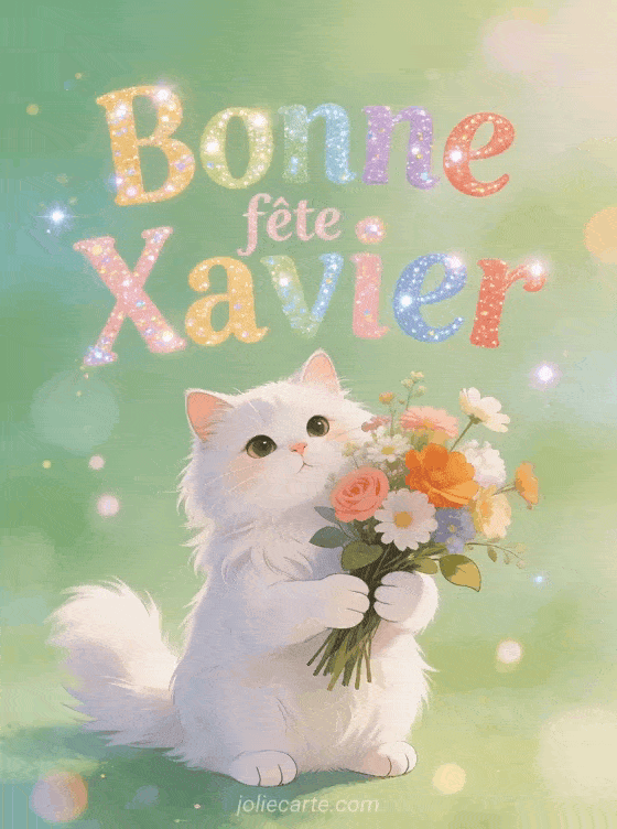 Bonne fête Xavier - Xavier gif bonne fete