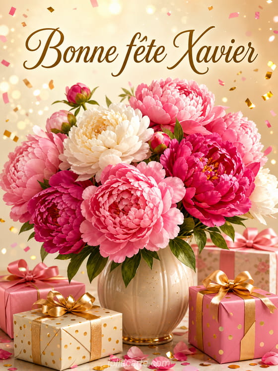Carte bonne fête Xavier