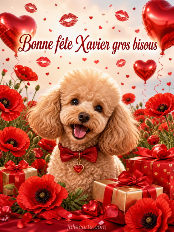 Carte bonne fête Xavier