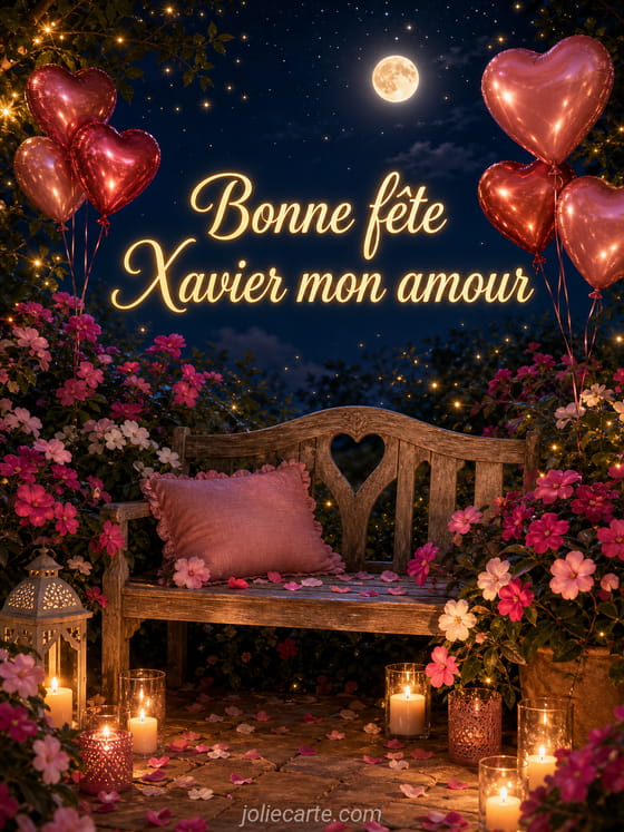 Carte bonne fête Xavier