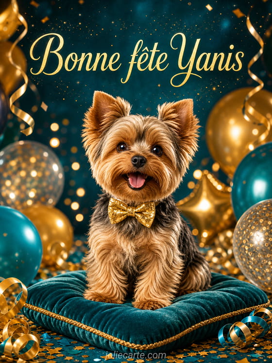 Carte bonne fête Yanis