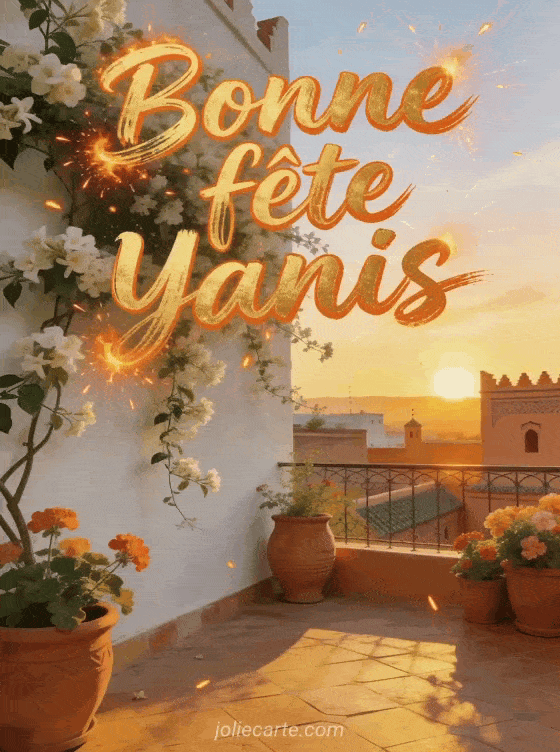Bonne fête Yanis - Bonne fete yanis gif anime