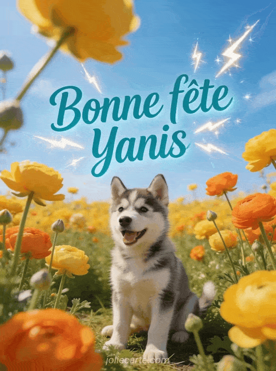 Bonne fête Yanis - Bonne fete yanis gif