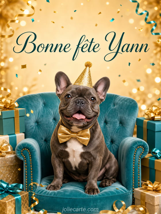 Carte bonne fête Yann