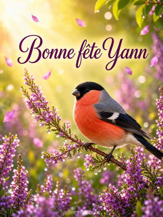 Carte bonne fête Yann