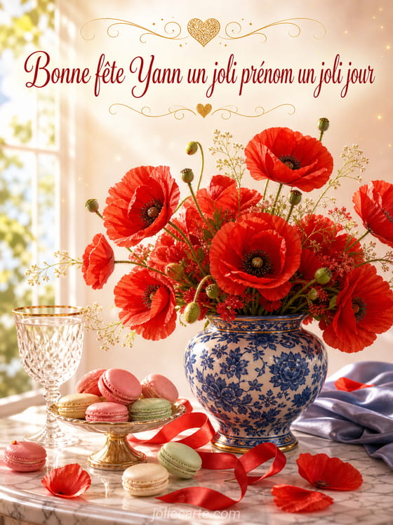 Carte bonne fête Yann